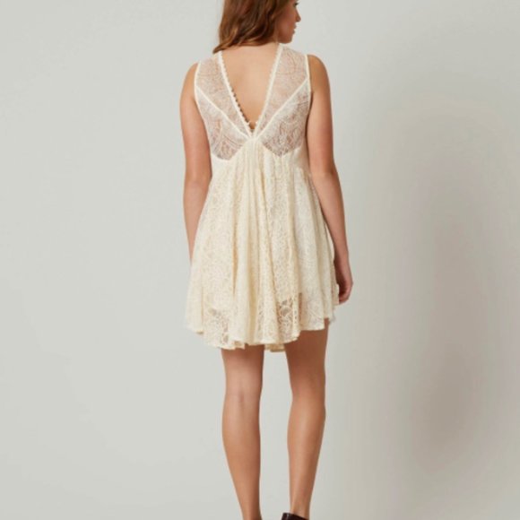 Free People Don't You Dare Lace Mini Dress - Picture 2 of 14